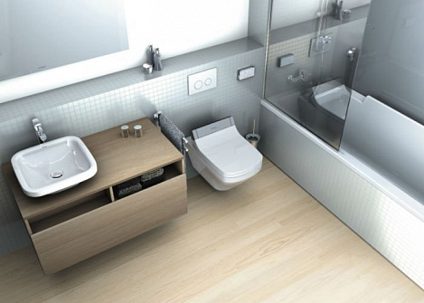 Унитаз подвесной Duravit DuraStyle 2542590000 с вертикальным смывом, для SensoWash, безободковый, белый