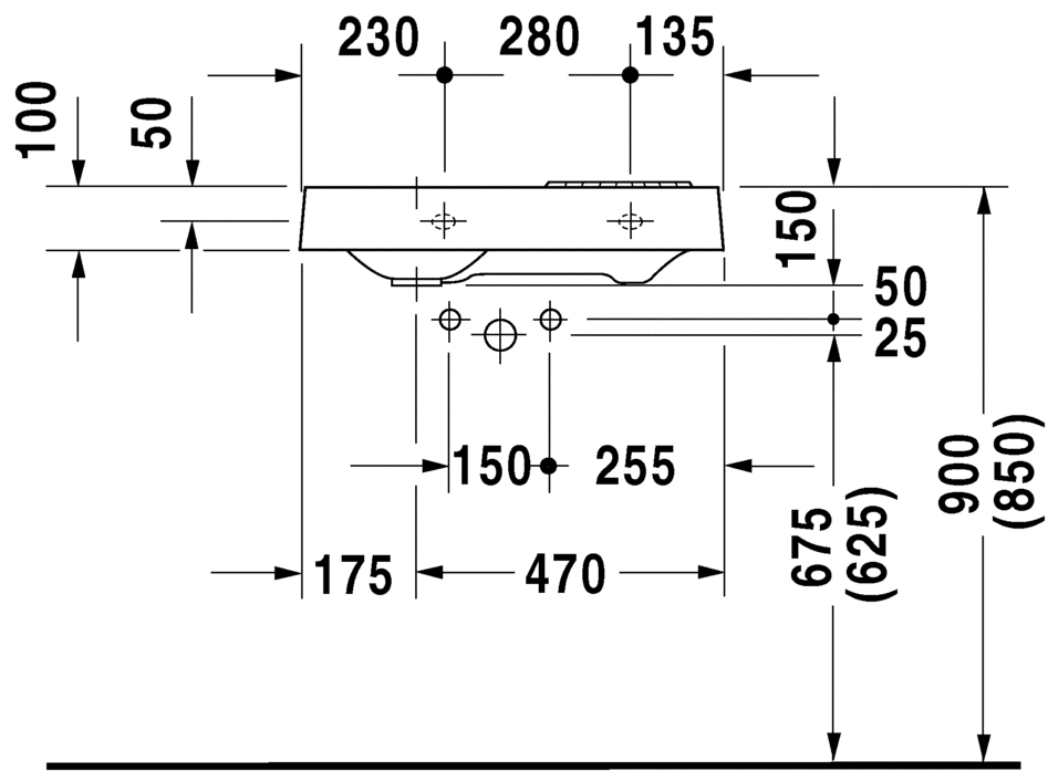 Раковина подвесная Duravit Architec 0764650000 64х41см (изделие снято с производства)