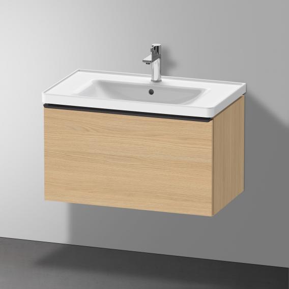 Тумба подвесная под раковину DURAVIT D-Neo DE425503030 784 мм х 452 мм, с одним выдвижным ящиком, натуральный дуб