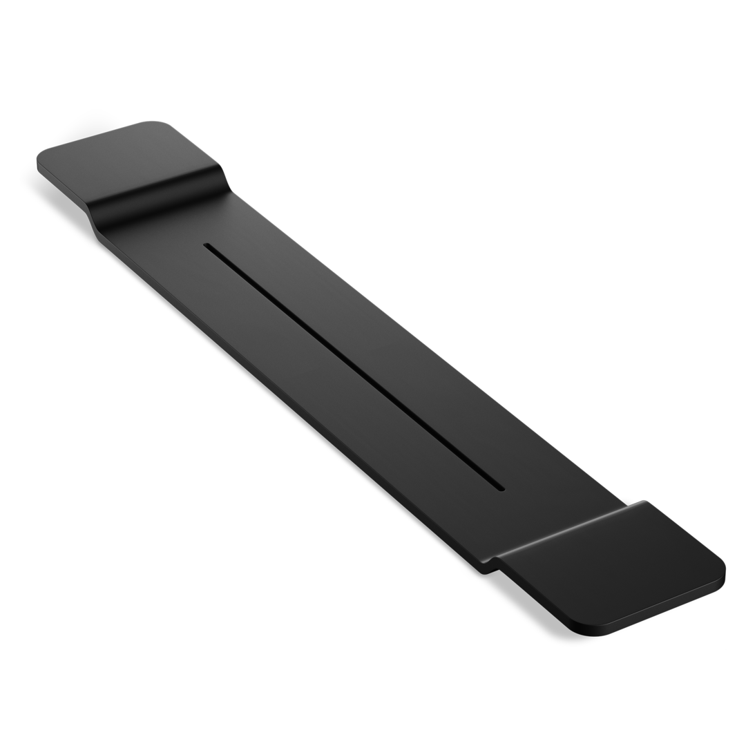 Полочка на ванну  DECOR WALTHER  STONE WAN   0973160   3 X 15 X 95 см, из композита Solid Surface, цвет черный матовый