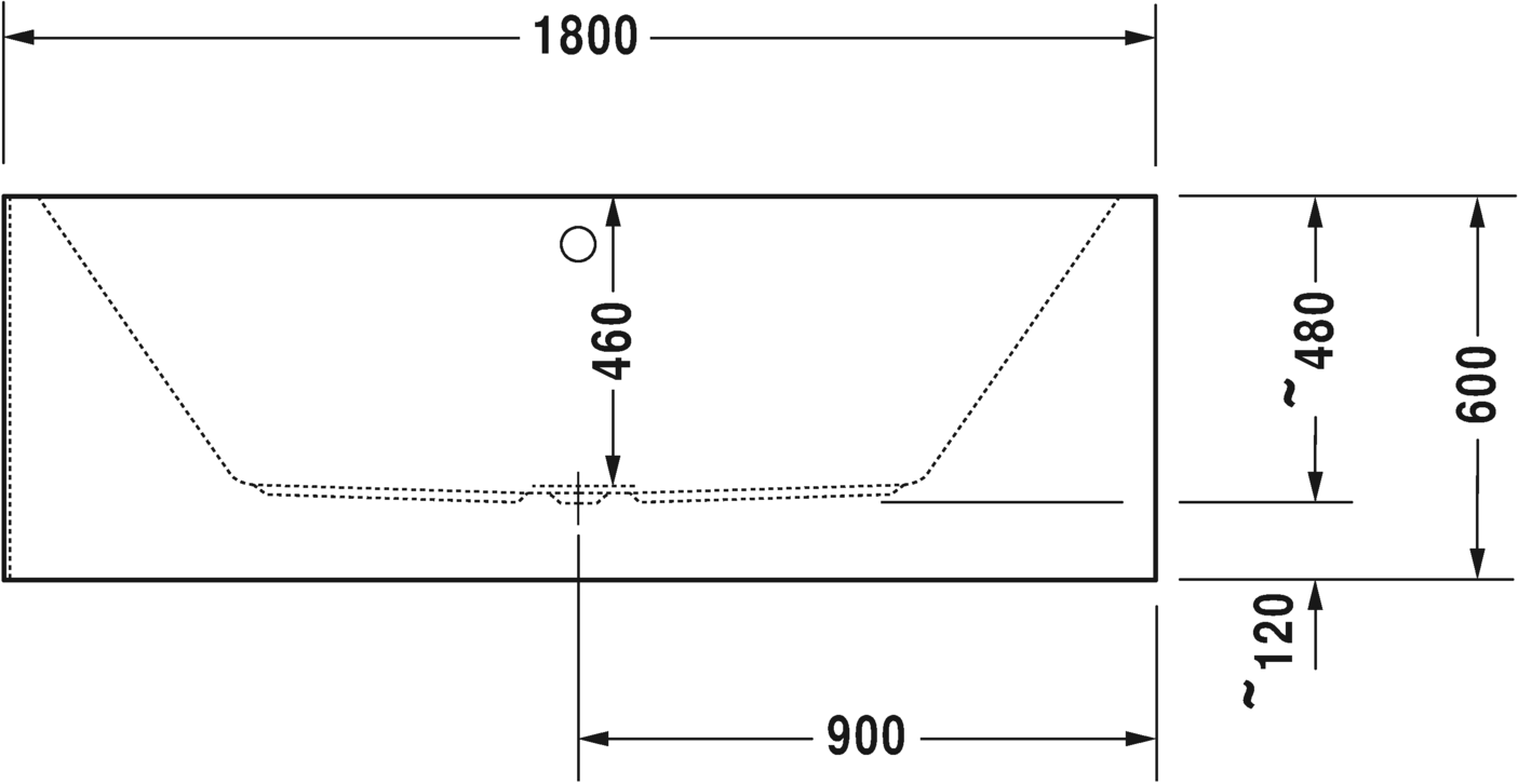 Акриловая ванна Duravit Vero Air 700416000000000 1800 х 800 c двумя наклонами для спины, с бесшовной акриловой панелью и рамой, угловая, белая
