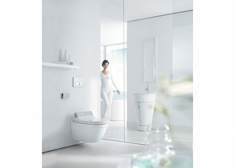 Унитаз подвесной Duravit DuraStyle 2542590000 с вертикальным смывом, для SensoWash, безободковый, белый