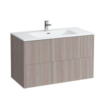 Тумба с раковиной  Laufen   Base for Pro S  8.6496.2.262.104.1   100 см, подвесная, 2 ящика, цвет светлый вяз