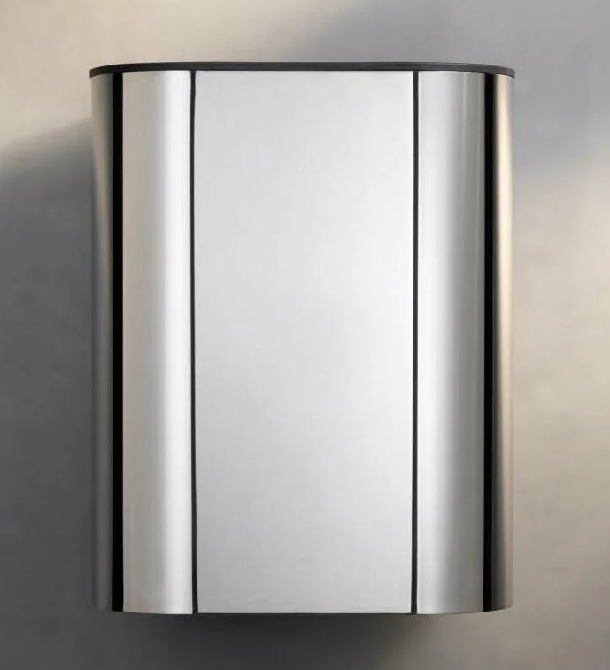 Настенное ведро для мусора настенное с крышкой 30л KEUCO PLAN 14988 370000 Чёрный матовый