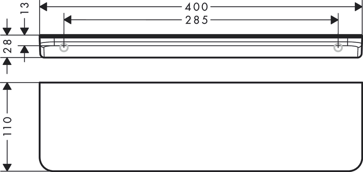 Полка для душа AXOR Universal Circular 42844000 Хром