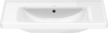 Раковина встраиваемая Duravit D-Neo 2367800060 800 мм х 480 мм, с переливом, без отверстия под смеситель, белая