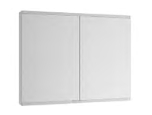 Зеркальный шкаф без подсветки KEUCO Royal Modular 2.0 800201100100200 с двумя дверцами, для настенного монтажа, серебристый анодированный
