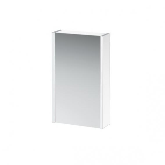 Зеркальный шкафчик с подсветкой  Laufen  Frame25   4.0832.1.900.145.1 45 см,  1 зеркальная дверь  слева, корпус алюминий/белое  стекло, без переключателя, без розетки