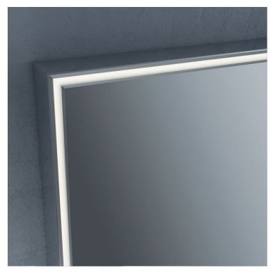 Зеркало прямоугольное с LED - подсветкой для ванной комнаты BMT Galaxy 801 424 120 06   1200х729х35 мм, серый