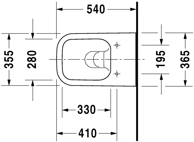 Подвесной унитаз Duravit Happy D.2 2222090000 57 см безободковый