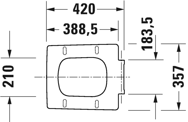 Сиденье c крышкой для унитаза Duravit Viu 0021210000 белое