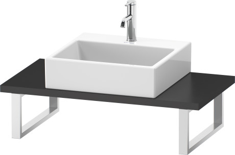 Консоль Duravit DuraStyle DS104C04949 (W900) с вырезом для накладной или встраиваемой сверху раковины, графит матовый