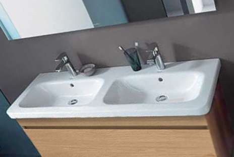 Тумба подвесная под две раковину Duravit DuraStyle DS 6398 5252 дуб европейский