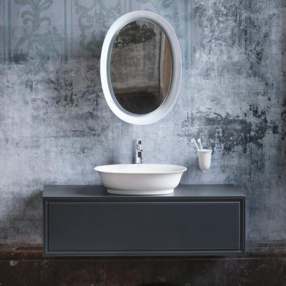 Тумба подвесная под раковину  Laufen  The  New Classic   4.0602.1.085.628.1, 118 см, 1 ящик,  вырез в центре  для раковины-чаши  8.1285.2/3,  шпон дуб черненый