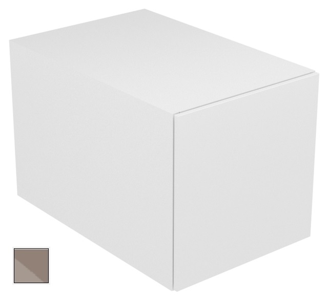 Модуль нижнего шкафа KEUCO EDITION 11 31310 140000 для встройки снизу, с одним выдвижным ящиком, корпус матовый лак/фасад глянцевое стекло, трюфель