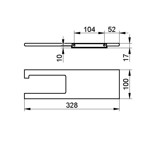 Держатель туалетной бумаги Keuco Edition 400 11573 170000 алюминий
