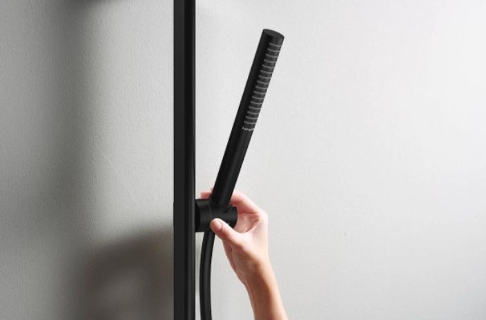 Ручной душ -"палочка" HANSGROHE Pulsify S 24126670 100 1jet, EcoSmart+, Чёрный матовый