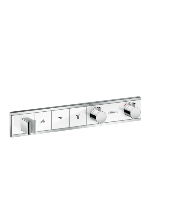 Смеситель для душа с термостатом Hansgrohe RainSelect 15356400 белый, хром