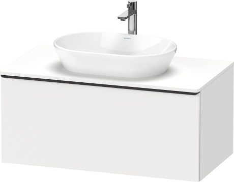 Тумба подвесная под раковину DURAVIT D-Neo DE494801818 1000 мм х 550 мм, с 1 выдвижным ящиком и консолью, белый матовый