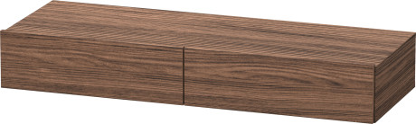 Полка Duravit Durastyle DS 82712121 с двумя выдвижными ящиками, орех тёмный 