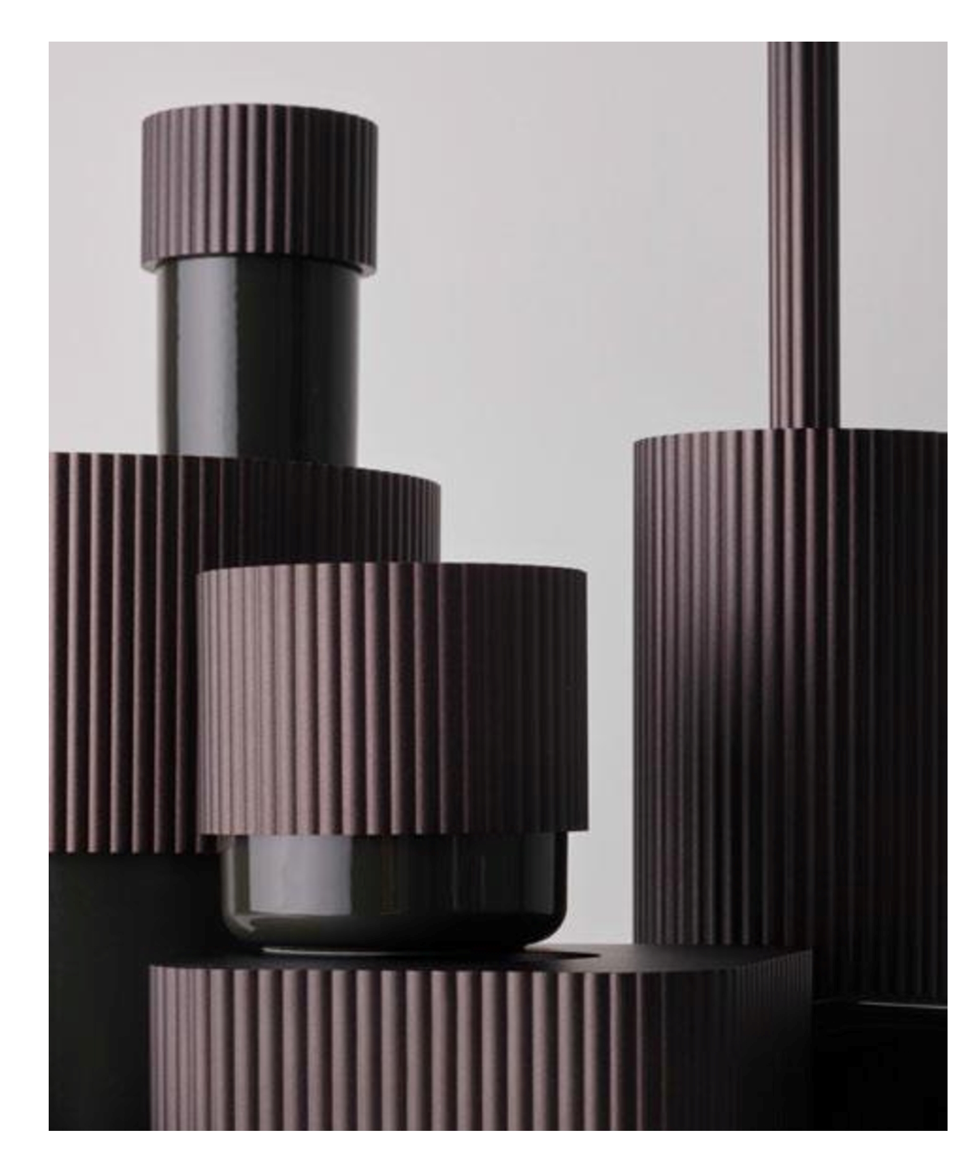 Ершик для унитаза DECOR WALTHER  OF.LINE SBG   0671149   44 x 10 x 10 см, алюминий/фарфор, цвет Mocca (шоколадно-коричневый)/Moor (болотный матовый)