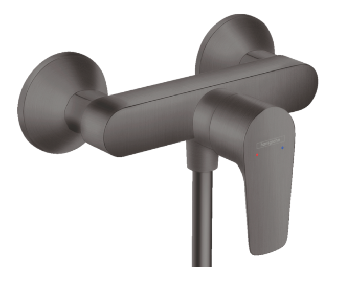 Однорычажный смеситель для душа внешнего монтажа HANSGROHE Talis E 71760340 цвет Шлифованный чёрный хром