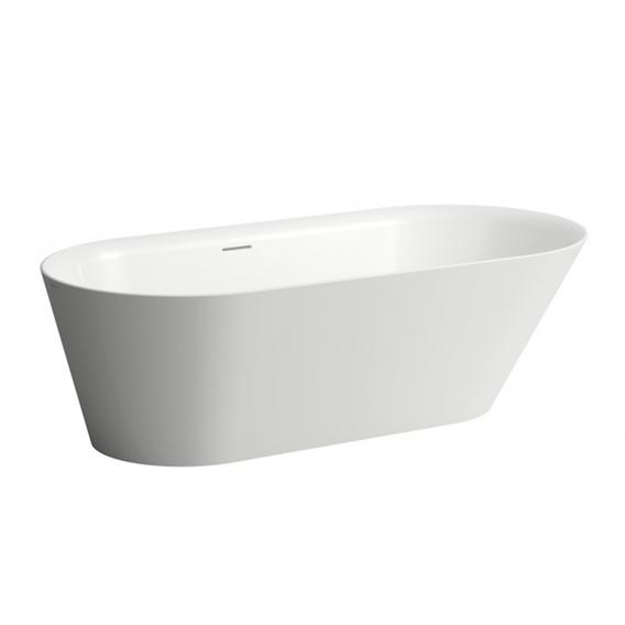 Свободностоящая  ванна  Kartell by Laufen   2.2633.2.000.000.1,  171,5х81,5 см, из материала  Sentec, овальная асимметричная, белая матовая