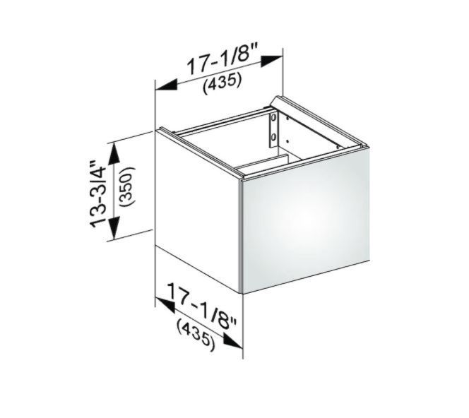 Тумба подвесная под раковину KEUCO EDITION 11 31198 570002 с одной дверцей, петли справа, с амортизатором, корпус матовый лак/фасад глянцевое стекло, чёрный