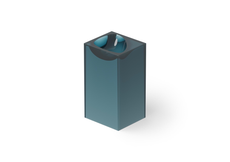 Раковина напольная из полимера и композита DEA DESIGN Pedestal Basin DD2024 495 R11 495 мм х 455 мм х 880 мм, с донным клапаном, цвет Dark Blue R11