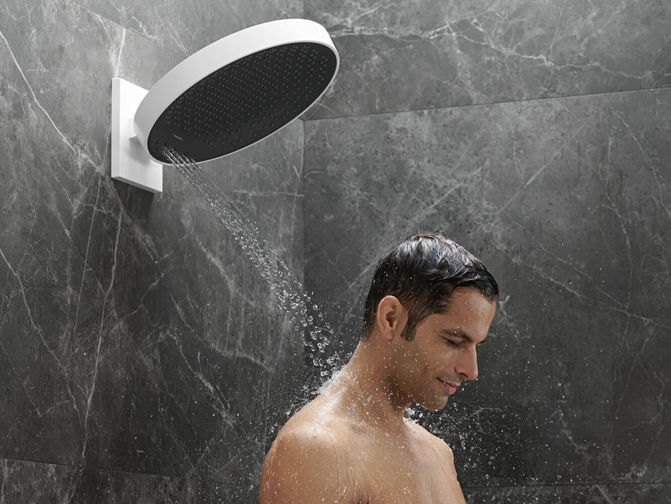 Верхний душ Hansgrohe Rainfinity 360 3jet 26234000 с настенным кронштейном, хром