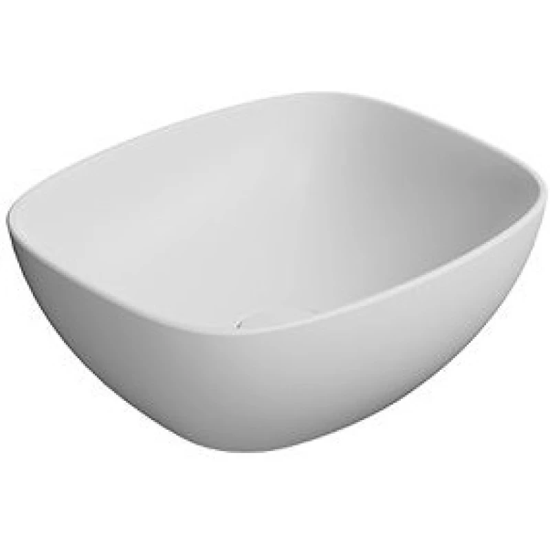Раковина-чаша накладная GSI NUBES 978509 400 мм х 350 мм, без отверстия под смеситель, без перелива, цвет Белый матовый