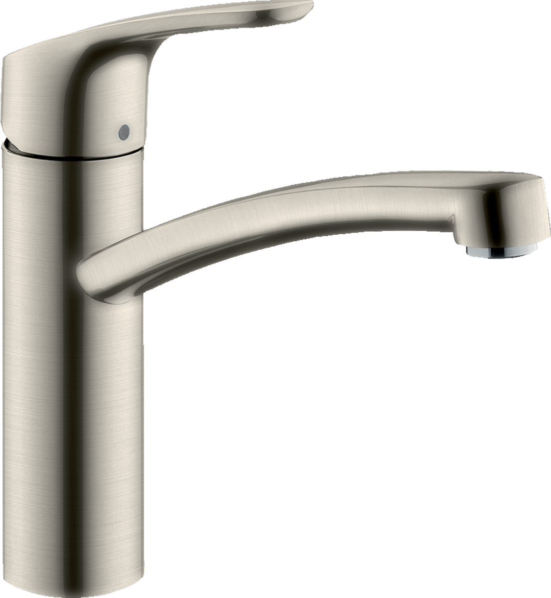 Кухонный смеситель однорычажный 1jet HANSGROHE Focus M41 31806800 160 мм, цвет Сталь