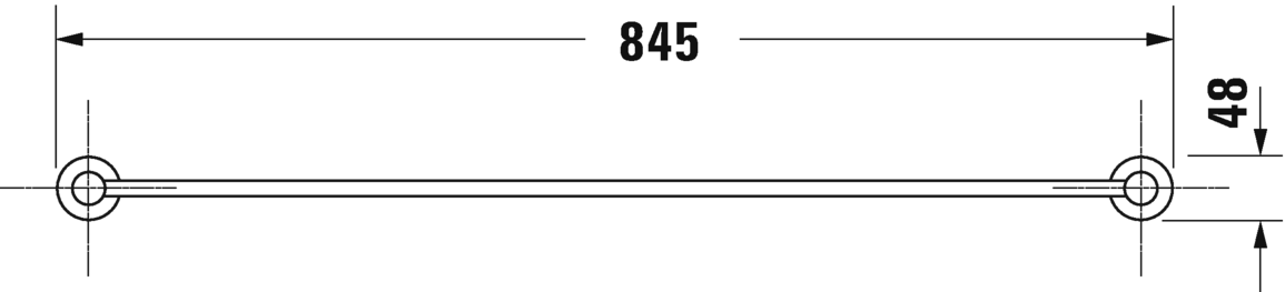 Держатель для полотенца Duravit D-Code 0099231000  хром