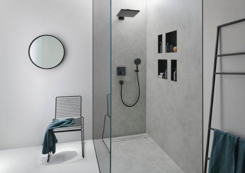 Держатель для душа HANSGROHE Porter E 28387340 цвет Шлифованный чёрный хром