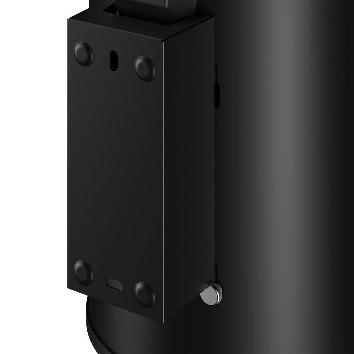 Ведро для мусора настенное с крышкой 3л KEUCO PLAN 14977 370000 Чёрный матовый