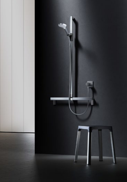 Душевая штанга KEUCO AXESS 35012 011000 1000 мм, с держателем лейки, цвет Хром