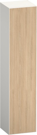 Шкаф-пенал высокий петли справа DURAVIT ZENCHA ZE1352R30840000 360 мм х 400 мм х 1760 мм, натуральный дуб/белый суперматовый