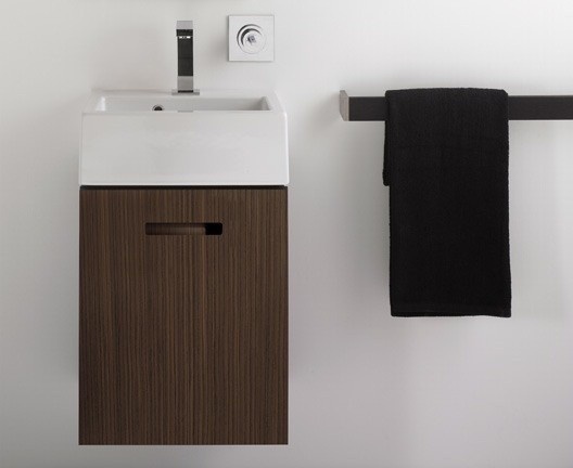 Раковина подвесная/накладная GLOBO STONE SCR40BI 400 мм х 320 мм х 140 мм, с намеченным отверстием под смеситель, с переливом, цвет белый глянцевый