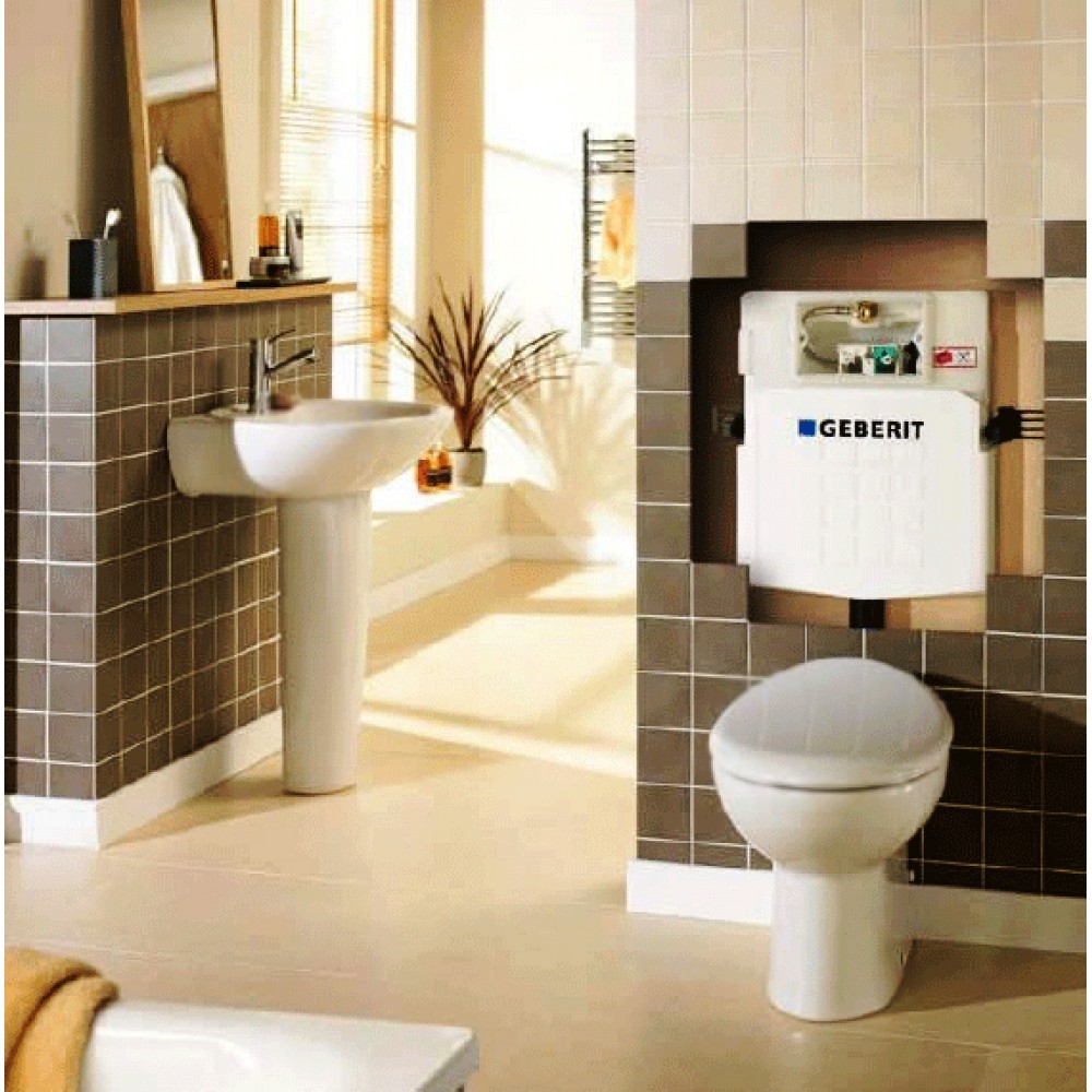 Смывной бачок скрытого монтажа Geberit 109.300.00.5 UP320 для приставного унитаза