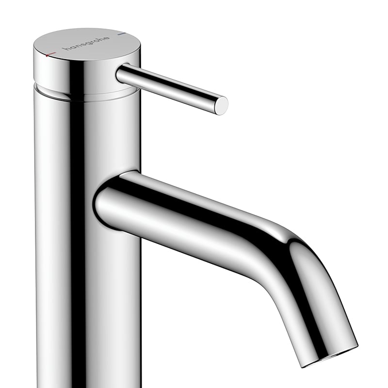 Смеситель однорычажный для раковины HANSGROHE TECTURIS S 73311000 110 мм, с EcoSmart+, без донного клапана, цвет Хром