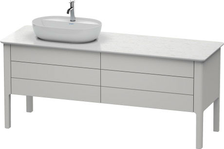 Тумба напольная под столешницу Duravit Luv LU9568L3939 скандинавский белый