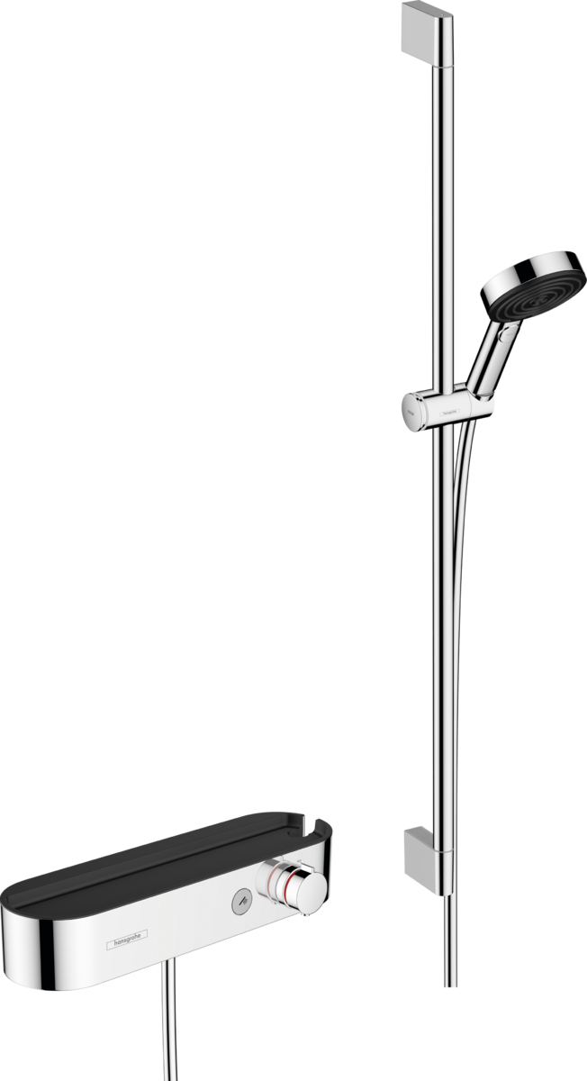 Душевая система с термостатом Hansgrohe Pulsify Select S 24270000 105 3 jet Relaxation, cо штангой 900 мм, хром