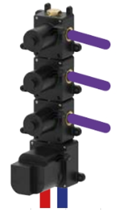 Встраиваемая часть термостатического смесителя ALMAR High Flow E176003 цвет Чёрный