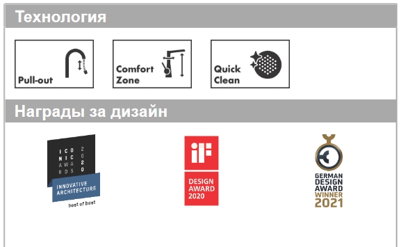 Кухонный смеситель однорычажный с вытяжным душем 2jet HANSGROHE Focus M41 31815670 240 мм, цвет Чёрный матовый