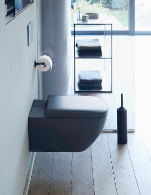 Подвесной унитаз Duravit Happy D.2 2222098900 54 см антрацит