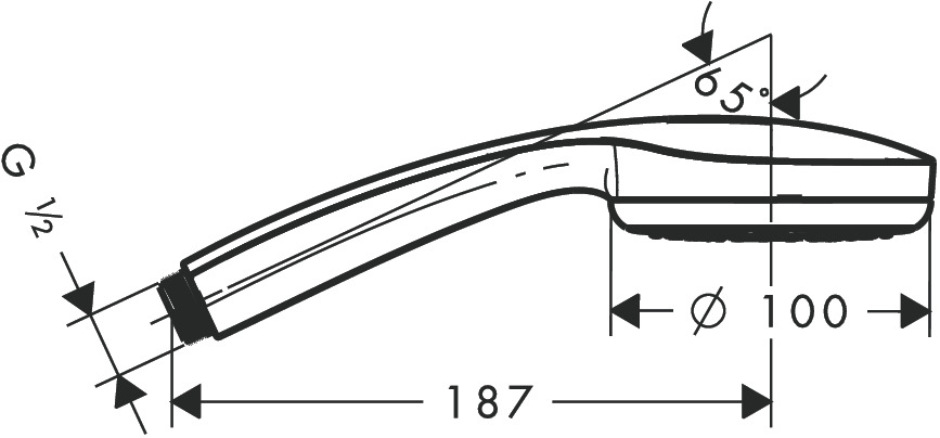 Ручной душ Hansgrohe Croma 100 28580000 хром
