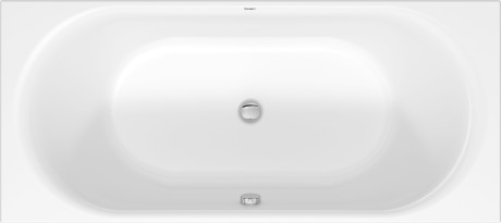 Встраиваемая акриловая ванна Duravit D-Neo 700476000000000 1800 мм х 800 мм, c двумя наклонами для спины, белая