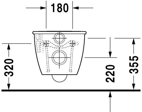 Подвесной унитаз Duravit Darling New 2544090000 62 см белый