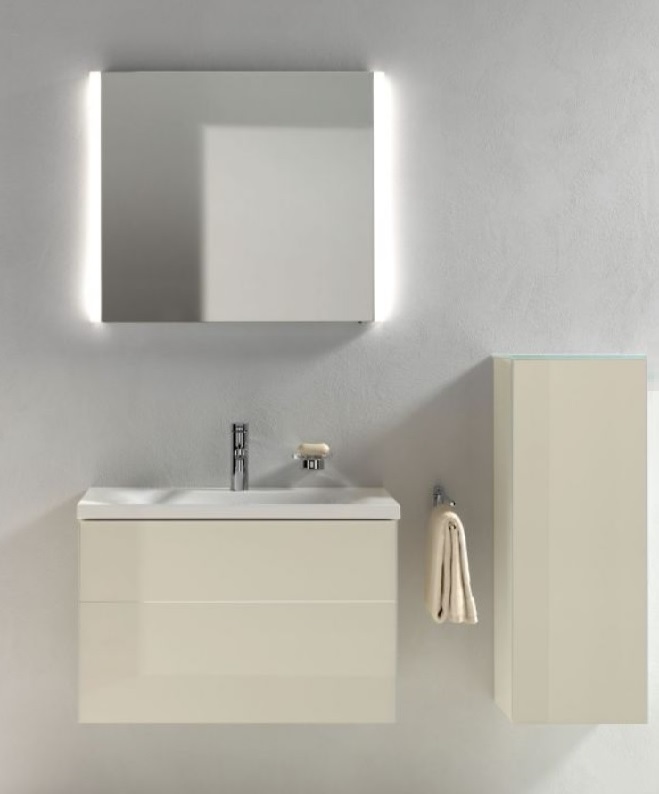 Тумба под умывальник Keuco Royal Reflex  34050 220000 корпус декоративное глянцевое покрытие/фасад стекло магнолия