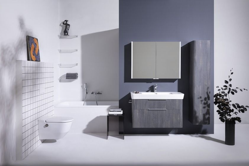 Унитаз-биде подвесной безободковый Laufen Cleanet Navia  8.2060.1.400.717.1  белый, покрытие LCC, внешний подвод воды